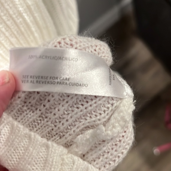 Sweater White with Fringes - size 3x - Picture 5 of 5